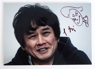 Yoshitomo Nara Photograph, Hand Signed w/Drawing