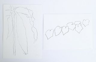Ellsworth Kelly, Two Lithographs, Hand Signed