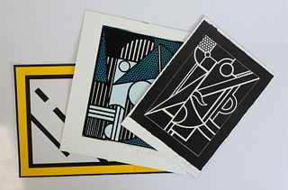 Roy Lichtenstein Group 3 Color Lithographs Signed