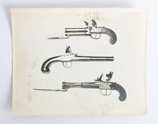 Andy Warhol, Photograph (3 Pistols), Estate Stamp