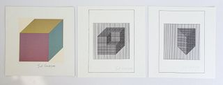 Sol Lewitt; Group of Three Lithographs, Signed