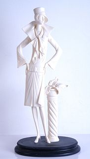 Italian Figural Sculpture Statue, A. Santini
