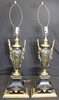 Fine Quality Pair Of Patinated And Gilt Bronze