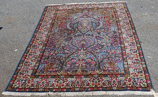 Vintage and Finely Hand Woven Carpet .