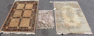 Lot Of 3 Vintage and Finely Hand Woven Throw Rugs