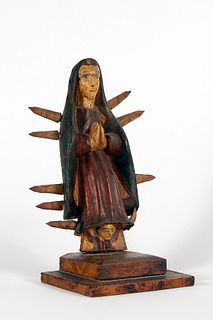 Unknown Santero, Bulto of Nuestra Señora de Guadalupe, 20th Century