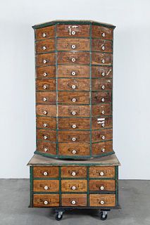 American Bolt and Screw Co., Octagonal Revolving Storage Cabinet, ca. 1903