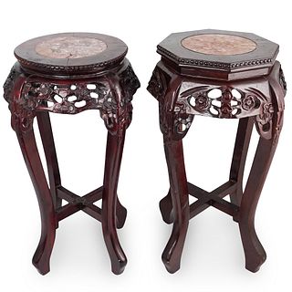 Pair Of Chinese Carved Pedestals
