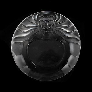Lalique Crystal "Tete De Lion" Ashtray