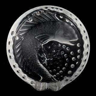 Lalique Crystal "Concarneu" Ashtray