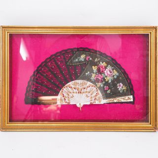 Chinese Oriental Framed Fan