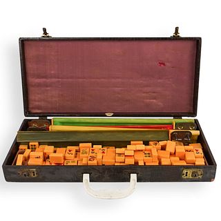 Vintage Mahjong Set