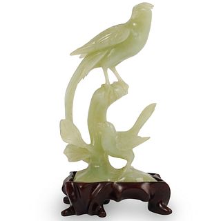 Chinese Carved Jade Birds Sculpture
