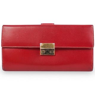 Gucci Womens Red Leather Wallet