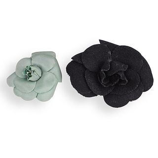 Chanel Camellia Turquoise Flower Brooch