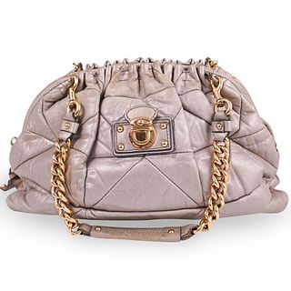 Marc Jacobs Altona Quilted Silver Leather Bag