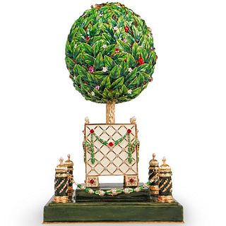 AKM Faberge Style Christmas Tree Music Box