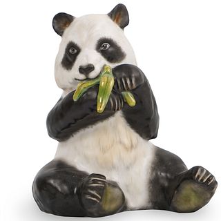 Herend Porcelain Panda Naturalistic Figurine
