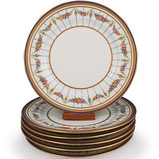 (6 Pc) Limoges "Guerin & Co" Porcelain Plates