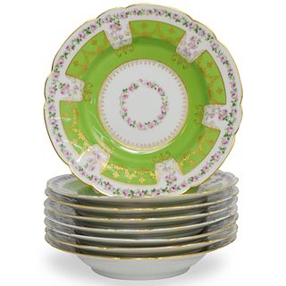 (8 Pc) Limoges Porcelain Soup Bowls