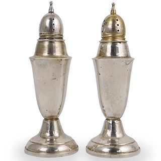 Pair Of Sterling Salt and Pepper Shakers