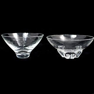 (2 Pc) Steuben Crystal Bowls