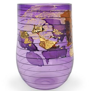 Gary Zack Signed Art Glass Vase