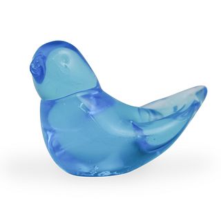 Signed "Leo Ward" Glass Blue Duck