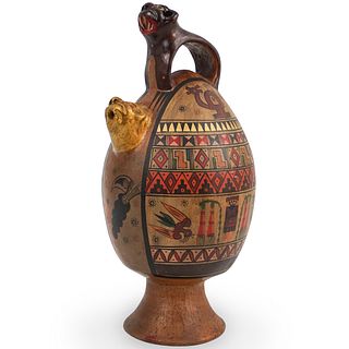 Pre Columbian Style Ceramic Vessel