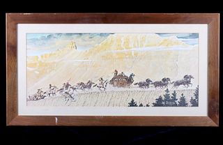 Norman Rockwell "Stage Coach" Framed Print