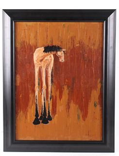 Original Parker Ford Framed Montana Horse Painting