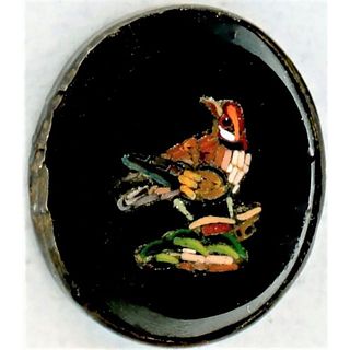 ONE DIVISION ONE MICRO MOSAIC INLAY BIRD BUTTON
