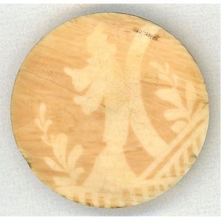 A DIVISION ONE NATURAL MATERIAL WAX RESIST BUTTON