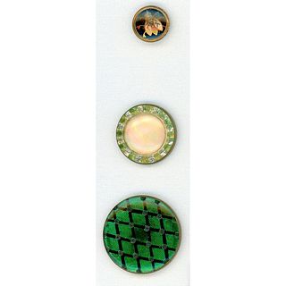 THREE DIVISION ONE DESIGN UNDER GLASS BUTTONS