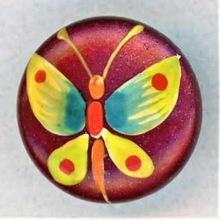ONE BEAUTIFUL COLORFUL BROOKS CASEIN BUTTON