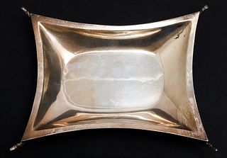 Perlita Taxco Mexican Silver Footed Tray