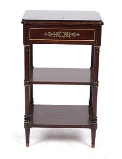 French Empire Style Three Tier Side Table