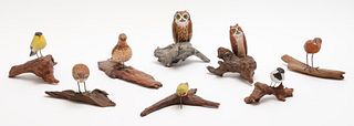 Dot Fillio Polychrome Bird Sculptures, Set of 8