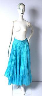 Calypso Designer "Freda" Silk Maxi Skirt