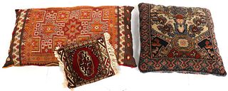 Misc. Kilim & Persian Carpet Pillows, Group of 3