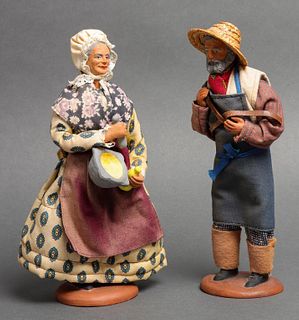 M. Chave Aubagne French Terracotta Folk Figures