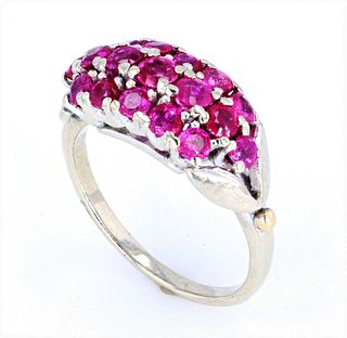 1940's 1.35 ct. Ruby and 14K Gold Ring w/ papers