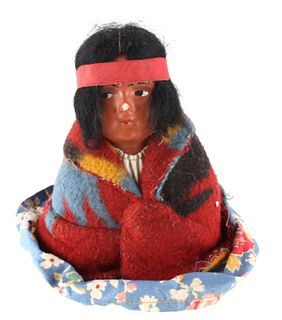 1939 Original Skookum Sitting Indian Doll