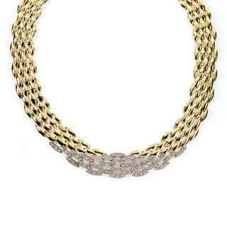 1.75ct Diamond 14k Two Tone Gold Necklace