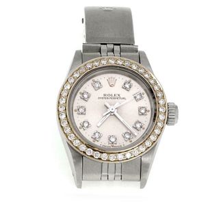 Rolex Oyster Perpetual Diamond Ladies Watch