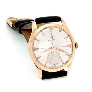 Omega Vintage 18k Rose Gold Men's Wrist Watch
