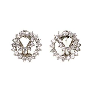 Tiffany & Co. 3.00ct Diamond Platinum Earrings