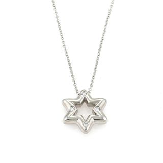 Tiffany & Co. Diamond Platinum Star Pendant