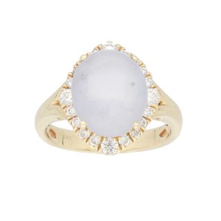 8.58ct Sapphire & Diamond Ring