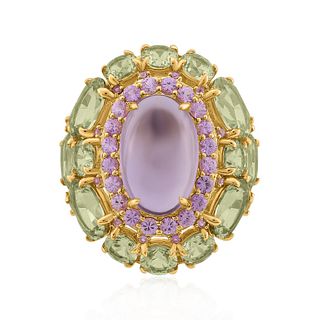 5.88ct Zultanite & 0 PS:1.383 Pink Sapphire Ring